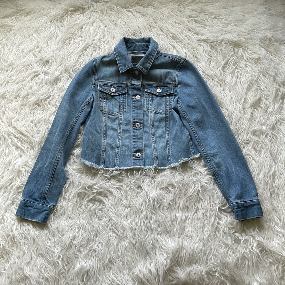 Banana Republic Raw‎ Hem Denim Jacket
